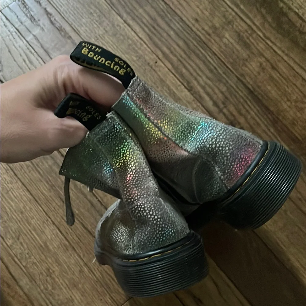 Dr. Martens Iridescent High-Top Sneakers